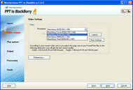 Wondershare PPT to BlackBerry screenshot